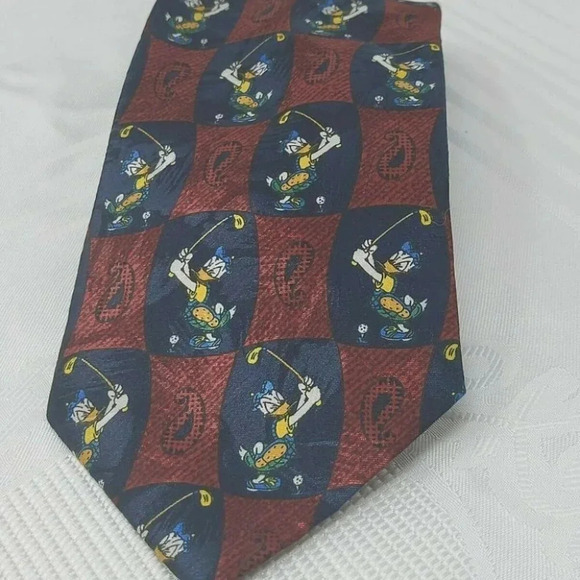 Golf Tie Mickey Unlimited Disney Men’s Tie Donald Duck - Picture 2 of 7